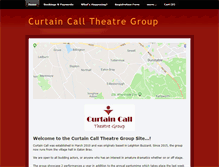 Tablet Screenshot of curtaincalltheatregroup.co.uk